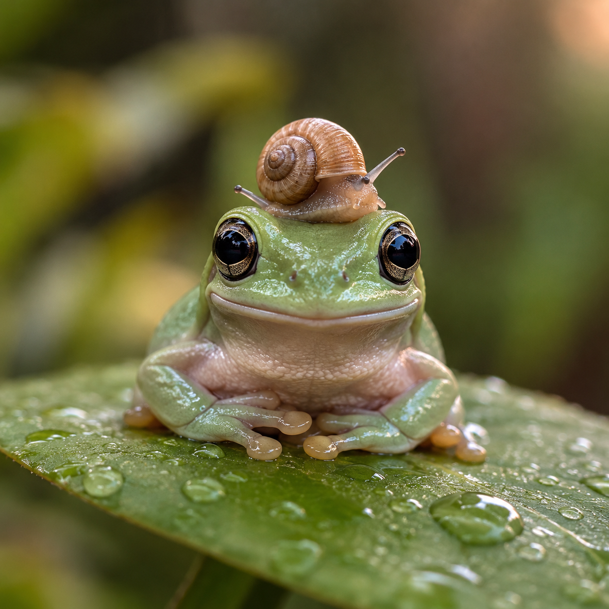 Frog and snail