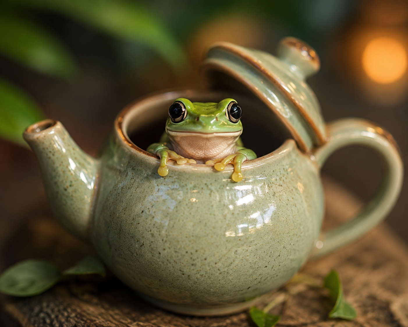 Frog in a teapot
