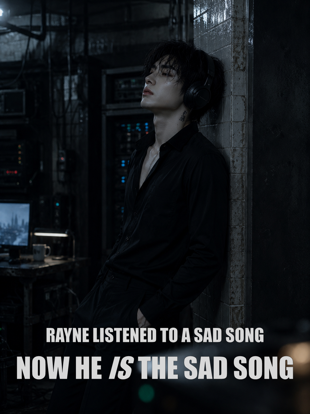 Rayne listing to a sad song